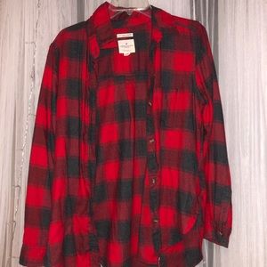 American Eagle Boyfriend Fit Plaid Shirt